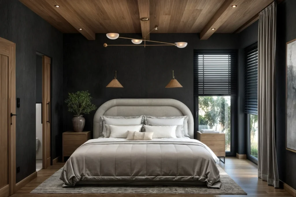 Modern Charcoal Bedroom