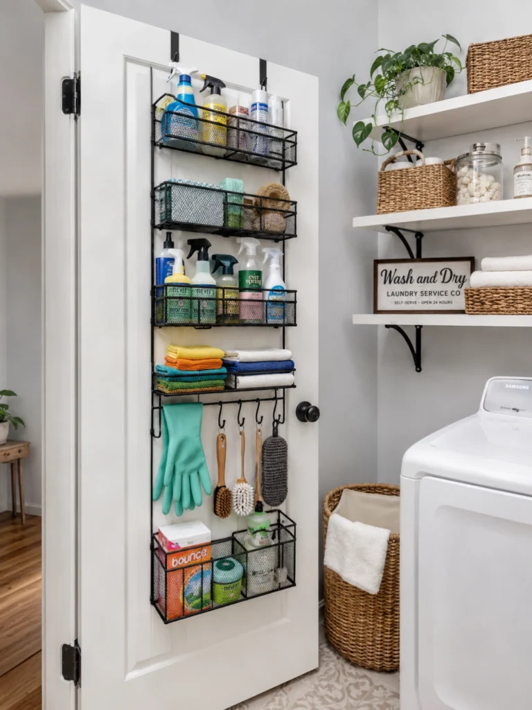 Over-the-Door Cleaning Supply Organizer