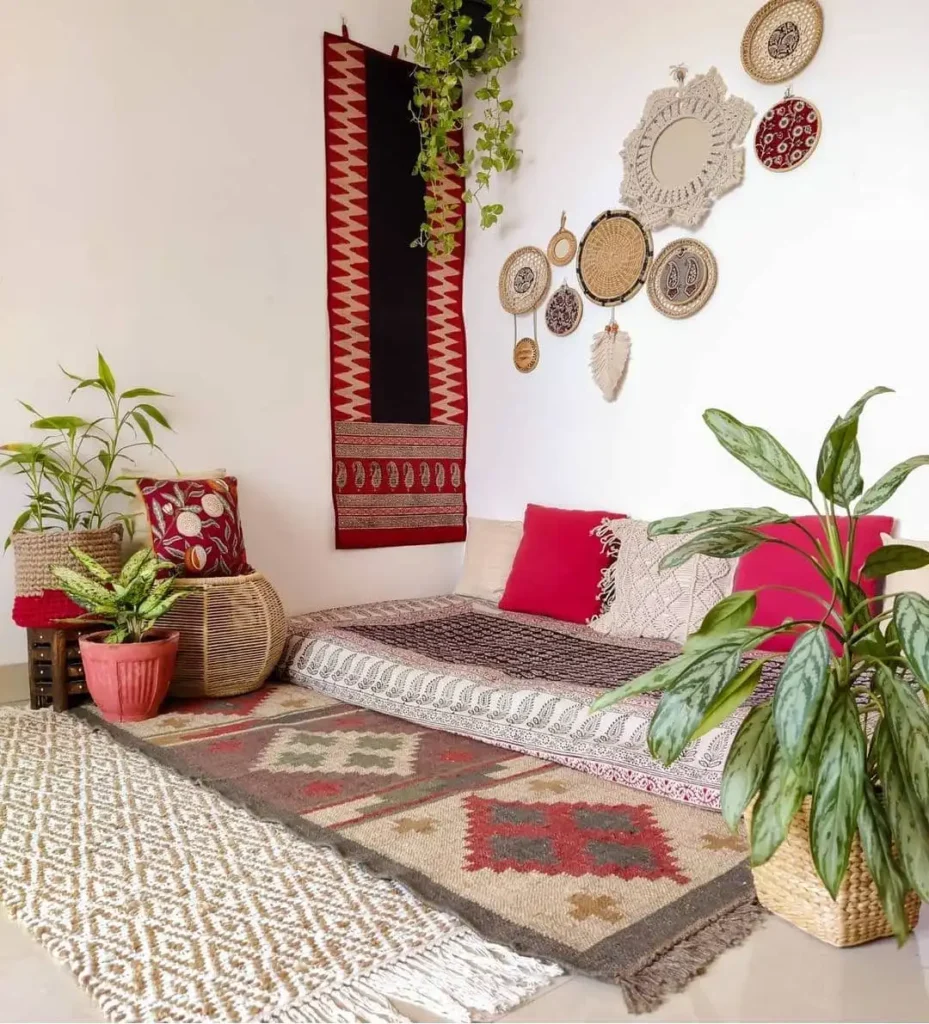 Bring in Bohemian Texture With Floor-Level Seating
