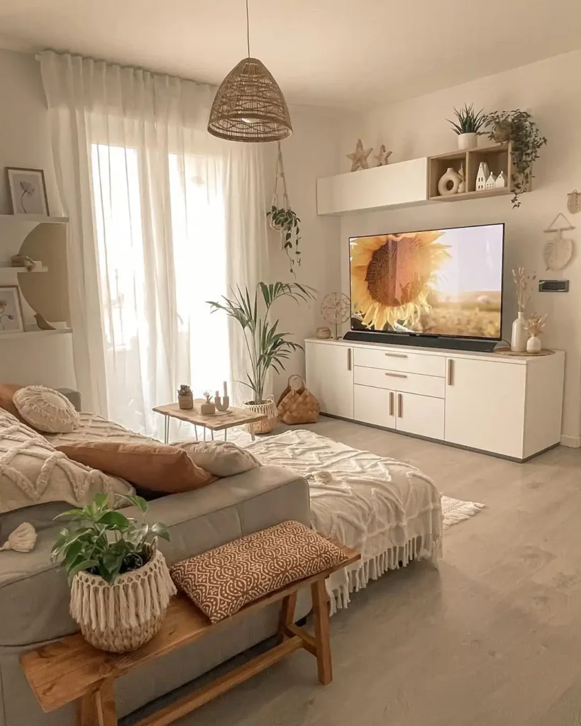 Make a Cozy Neutral Room With a Low-Profile Sofa