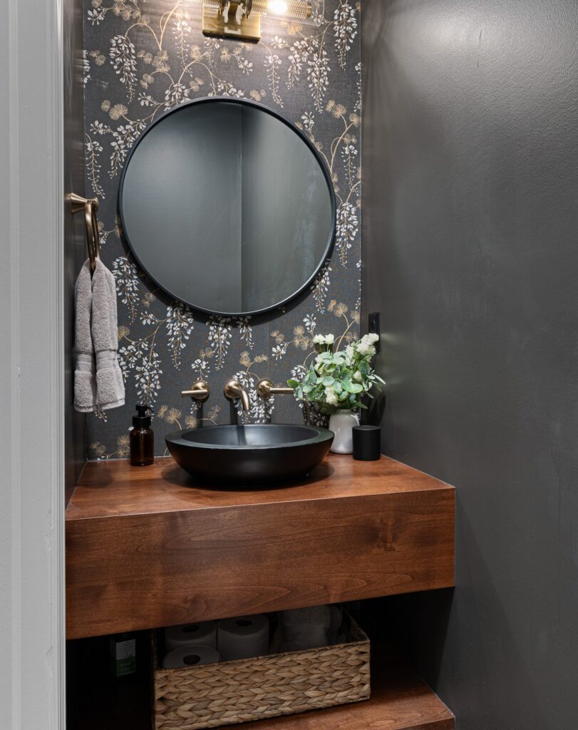 Charcoal Floral Focus