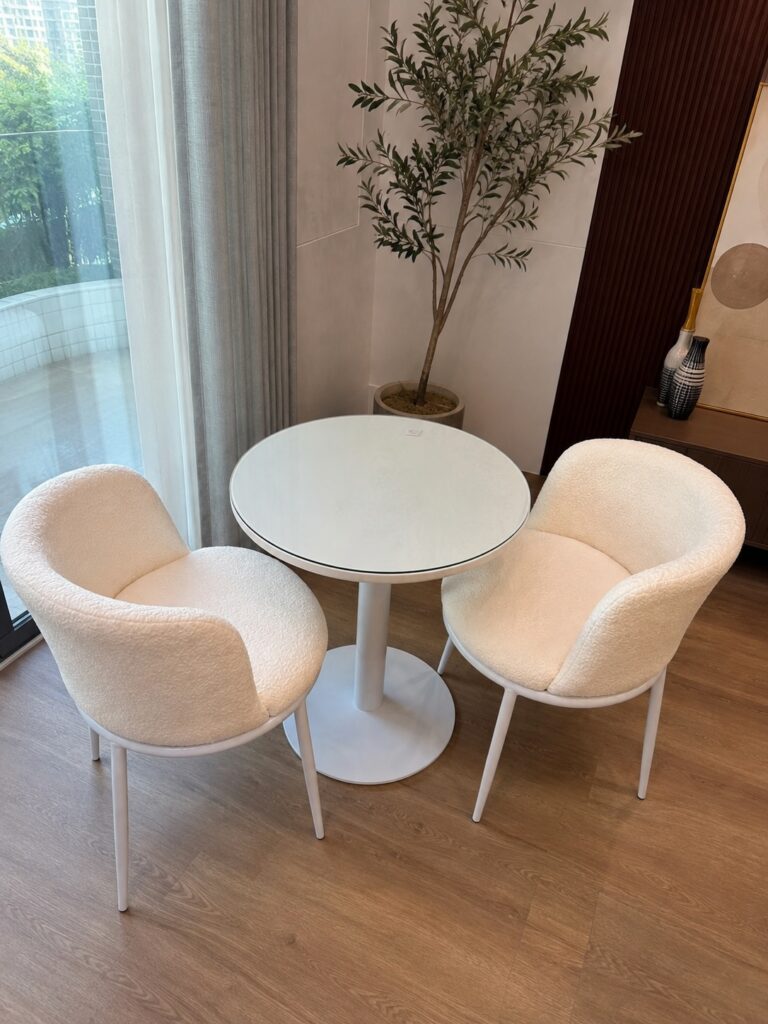 Small Round White Table