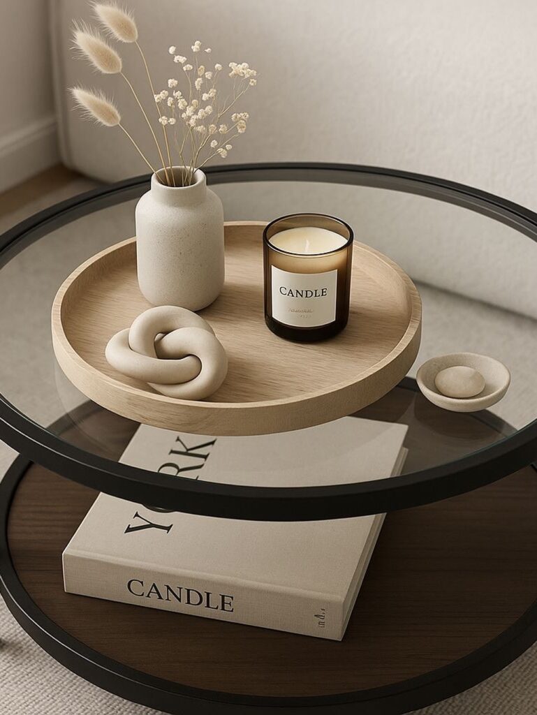 White Round Marble Coffee Table